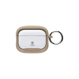 iFace Reflection AirPods Pro 2nd/1st Generation Dedicated Case Polycarbonate Clear Case (Beige) [Impact Resistant with Carabiner iFace AirPods Pro 1st/2nd Generation]