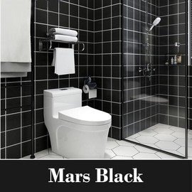 DWIL Tub Paint, Tub and Tile Refinishing Kit with Tools, Bathtub Paint Water Based &Low Odor, Easy to Use for Sink Bathroom Shower, Black 35oz/50-55sq.ft