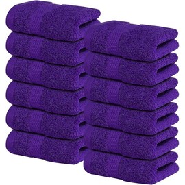 Soft Cotton Hand Towel – Absorbent Washcloth for Bathroom, Gym, Spa & Travel Use (1-Pack) (Assorted - 2)