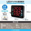 HATUSOKU ON04 LED Thermo-Hygrometer, Digital, Commercial Use, Home Use, Easy
