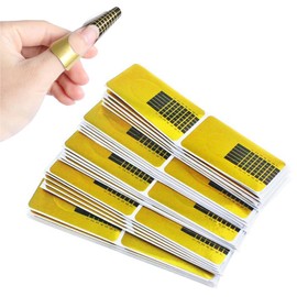 Cluoling Nail Foam 200pcs Gel Nail Art Foam Paper Tray Accessories Professional Nail Deco Crystal