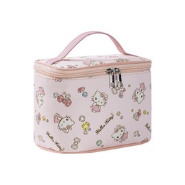 Vimanllie Cosmetic Bag Large Travel Makeup Bag with Makeup Brush Storage for Women-Durable Oxford CanvasToiletry Bag for Home & Skincare Essentials Storage,Sweet Cute Bag for girls