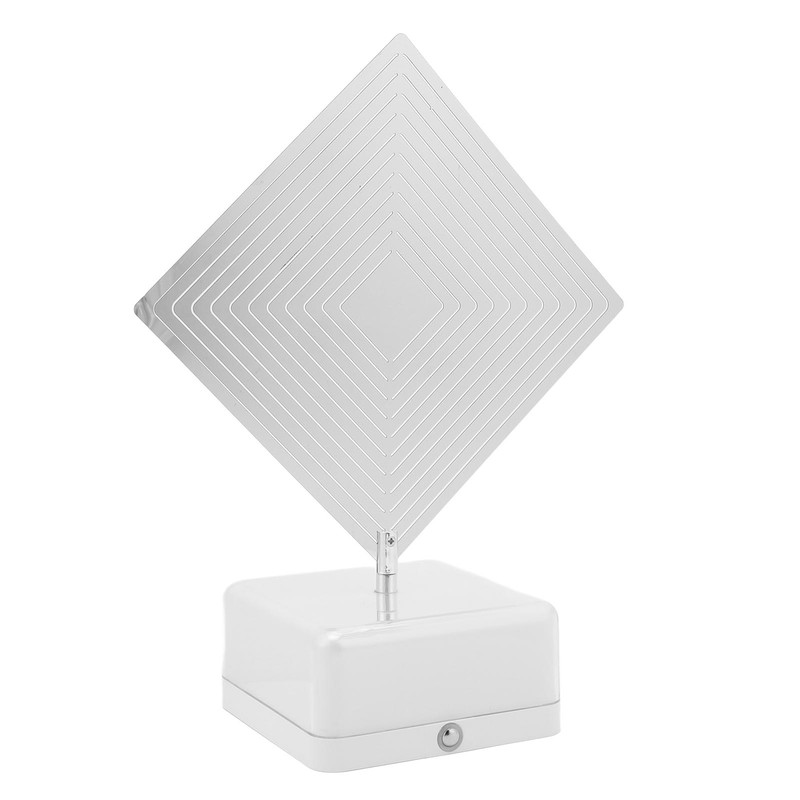 3D Metal Sheet Night Light Rotation Rechargeable Decoration 3D Night