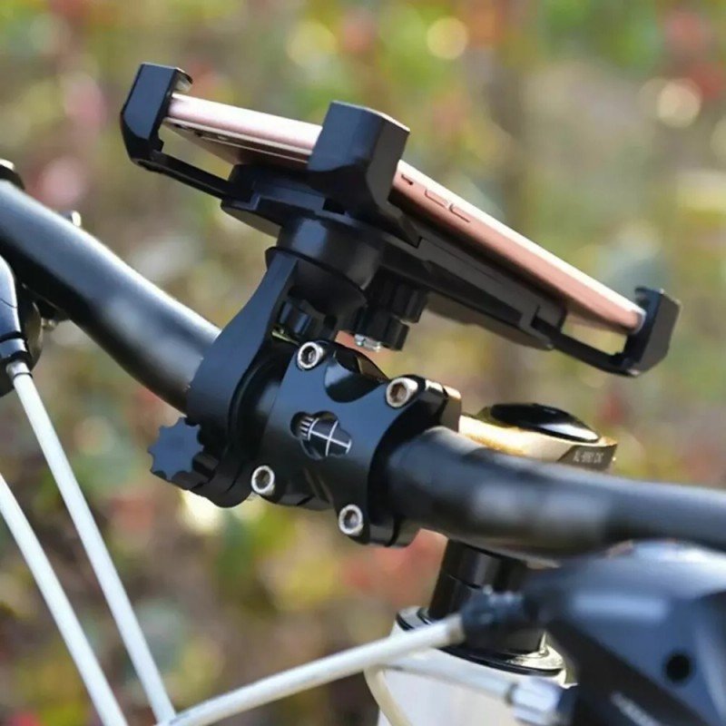 Maíz Soporte Base Moto Bicicleta Porta Celular Gps + Cargador