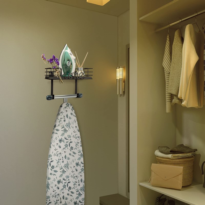 TJ.MOREE Ironing Board Hanger Wall Mount- Laundry Room Decor- Iron