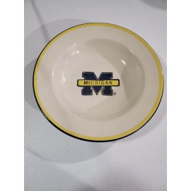 HARTSTONE POTTERY MICHIGAN COLLEGE M LOGO SALAD BOWL
