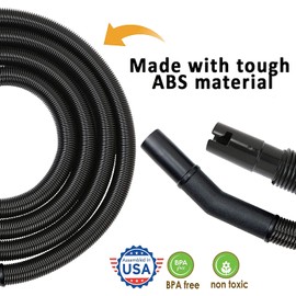 ALL PARTS ETC. Hose Replacement for Oreck XL Canister Vacuum Attachments, Fits Shurlok or Friction Buster B Oreck Handheld Vacuum Models, Hose for Oreck Parts and Accessories (Non-Swivel, 10')