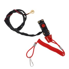 Ciieeo 1 Set Emergency Stop Kill Switch Lanyard for Offroad Motorcycles Durable Handlebar Engine Stop Switch Easy Install Broad Compatibility Enhanced Stability