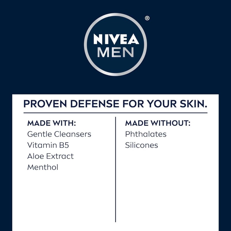 NIVEA MEN Maximum Hydration Moisturizing Face Wash with Aloe Vera,