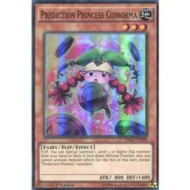 YuGiOh : DRL2-EN030 1st Ed Prediction Princess Coinorma Super Rare Card - ( Dragons of Legend 2 Yu-Gi-Oh! Single Card ) by Deckboosters