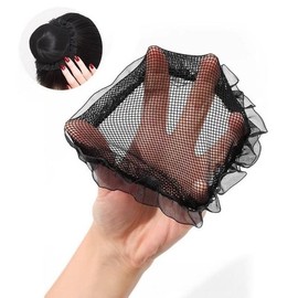 Flight Attendant Hair Net Lace Interview Updo String Fine Mesh (WFLQE2S) / 승무원 머리망 레이스 면접 올림망 조임끈 미세 그물 (WFLQE2S)