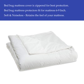 Spring Solution BBPS-3/3 9-10A Mattress or Box Spring Protector, 9-10 Inch, Twin, white
