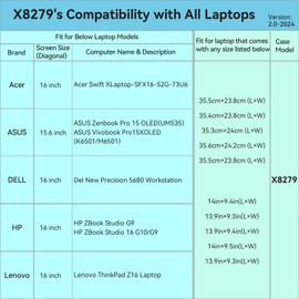Smatree Hard EVA Protective Sleeve Case Compatible for 16 inch Dell XPS 16 9640 Laptop, for 16 inch Dell New Precision 5680/5690 Workstation Waterproof and Anti-Shock Sleeve (X8279)