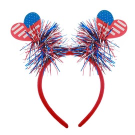 Aceorna 4th of July Headbands Stars Patriotic Head Boppers Independence Day Head Band for Women and Girls (Style A)