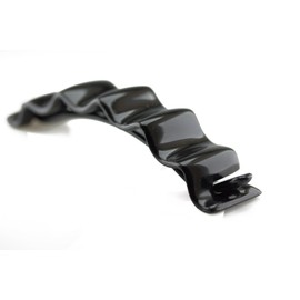 1 x hair clip wave approx. 11 cm long and 2.6 cm wide in black - made in Germany - WeLoveBeads