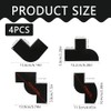 4pcs Barber Enhancement Cards with Measurement Indicators,Beard Shaper,Shaping Templates for
