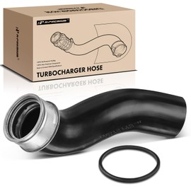 A-Premium Intercooler Pressure Pipe Tube Compatible with Volkswagen Jetta Beetle 2000-2005 Golf 2000-2006 L4 1.8L petrol Left Side with Clamps