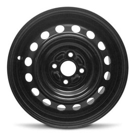 For 06-12 Toyota Yaris 12-19 Prius 15 Inch Black Steel Rim - OE Direct Replacement - Road Ready Car Wheel