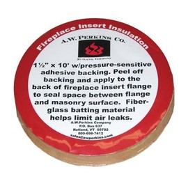 AW Perkins Fiberglass Insulation-1.5" X 10' Adhesive Back