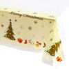 Christmas Disposable TableCloths Table Cover Plastic,137*274cm Rectangle Table Cloths Xmas