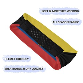 Women's Fashion Headbands Ecuador Flag Yoga Elastic Hair Bands Sweat Hair Wrap for Workout Running Sport