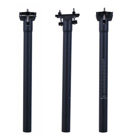 Bicycle Seat Post, 11.8 inches (300 mm), Ultra Lightweight, 5.7 ± 0.2 oz (145 ± 5 g), High Rigidity, 1.1 inches (27.2 mm), Lightweight Carbon Seat Post, Non-Glossy, Road Mountain Bike, MTB, Cyclocloth, Comfortable Travel Companion (27.2 x 300 mm)