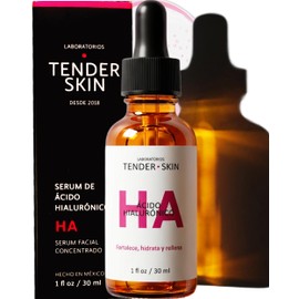 Tenderskin Sérum Concentrado Hidratante M2 Ácido Hialurónico 7.5% 30ml | Tratamiento Hidratante y Reparador Concentrado, Rellena Arrugas y Líneas de E