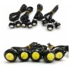 Ojo De Aguila Dual Estrobo Drl Led Auto Moto Lupa