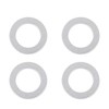 X AUTOHAUX 4pcs M14 Silver Tone Oil Drain Plug Gaskets