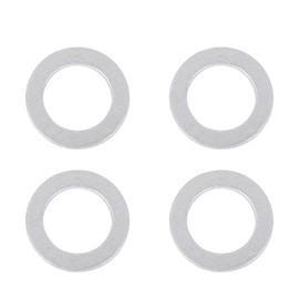 X AUTOHAUX 4pcs M14 Silver Tone Oil Drain Plug Gaskets Replacement for Honda 94109-14000
