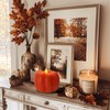 Leorate Fall Decor Pumpkin Flameless Candles - Battery Powered LED