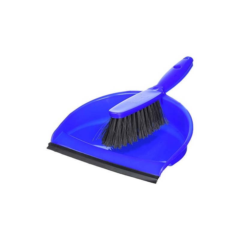 Jantex CC932 Soft Dustpan and Brush Set, 220 mm Wide,