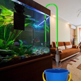 QANVEE C300 Automatic Fish Tank for Household Aquariums - Water Changer - Supports Any Sand Tank - Cleaning Rubbish