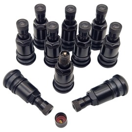 NAAA Metal Valves Black I Steel Valves I Universal Rim Valves 11.3 mm for Cars Vans Caravans (4)