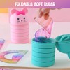 SacJkt Flexibles Lineal Set, Geometrie Set, 5 Stück Bunt Flexibles