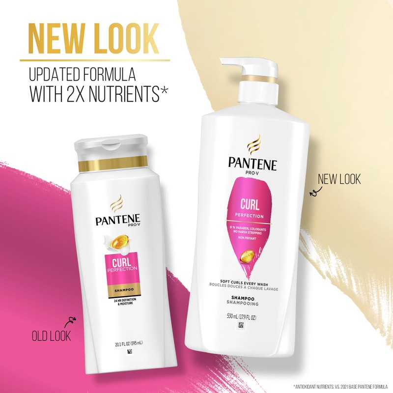 PANTENE PRO-V Curl Perfection Shampoo,17.9oz/530mL