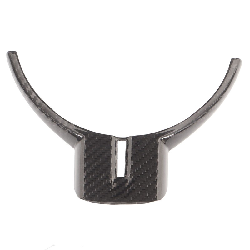 Car Steering Wheel Trim Genuine Carbon Fiber Interior Decoration Replacement