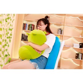 TONGSONG 24 Inch Long Plush Frog Stuffed Animal Frog Hugging Pillow Cuddly Frog Pillow Plushies Toy Home Decor Grey Froggie Huggable Anime Gifts for Kids and Lovers in Birthday, Valentines