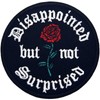 Disappointed but not surprised Embroidered Iron on Sew on Patch