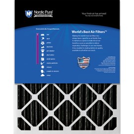 Nordic Pure 18x24x2 Furnace Air Filters MERV 8 Pleated Plus Carbon 3 Pack