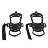1pair Ice Cleats 10 Teeth Rubber Stainless Steel Foldable Anti