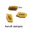 GBJ 10pcs SP200 GTN-2 Grooving Cut-Off Carbide Inserts for SPB26-2