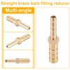 Straight Brass Barb Reducer, Brass Pipe Connector, 2-Way Hose Barb