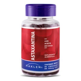 Astaxantina + Aceite De Coco Mct Oil | 90 Softgels | Maklen