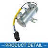 A ABSOPRO 24V Electric Fuel Pump Metal Silver Tone (Set