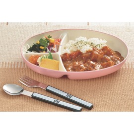 Canoe 83555 Small Lunch Plate, Small, 4P, Approx. 9.4 x 6.7 x 1.6 inches (24 x 17 x 4 cm)