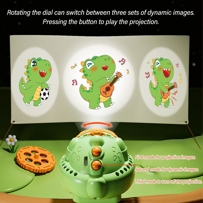 Projection Watch Fan Portable Wrist Fan with Dinosaur Dynamic Projection