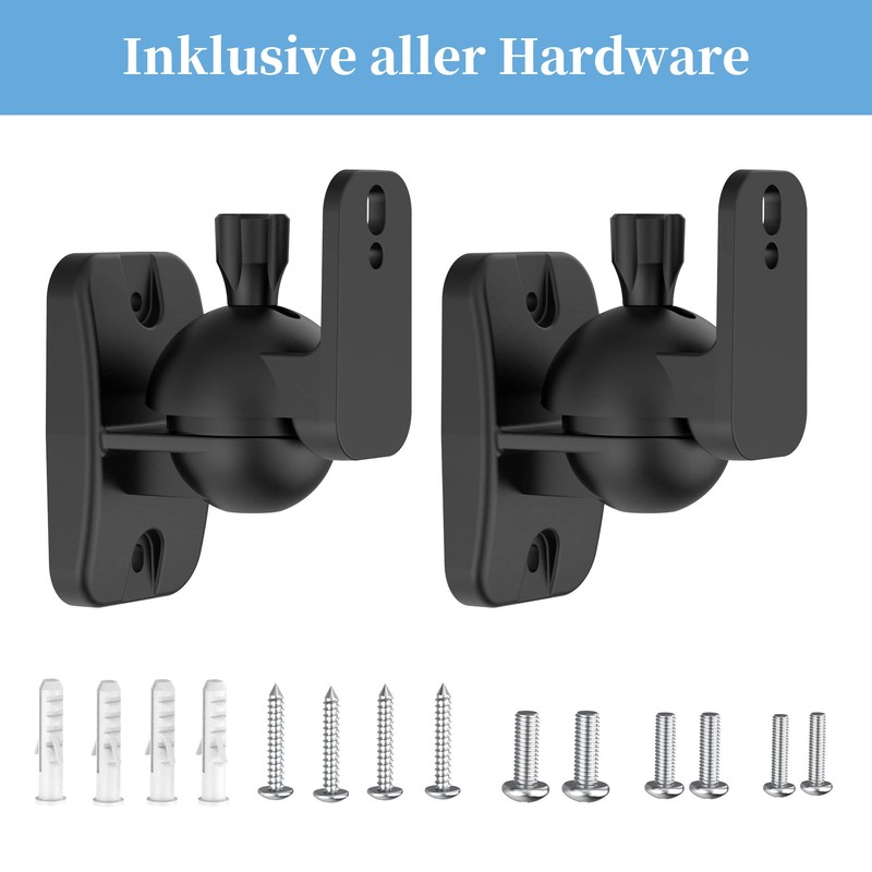 Cozycase Speaker Wall Mount with Fittings - 2 Pieces Swivelling