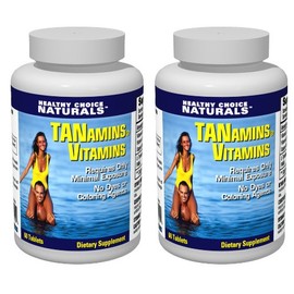 Tanamins Tanning Vitamin-Get a Darker Tan Naturally (2 bottles/120 Count)