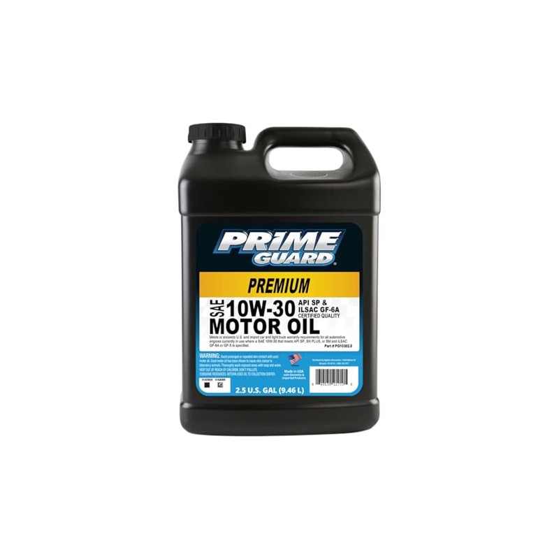 Prime Guard SAE 10W-30 Motor Oil - 2.5 Gallons (Pack